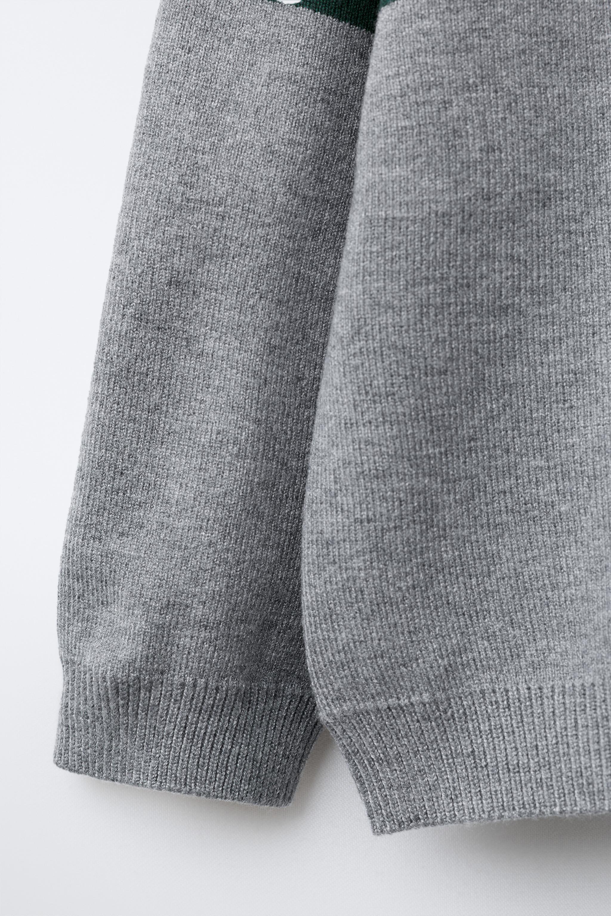 STRIPED KNIT POLO SHIRT